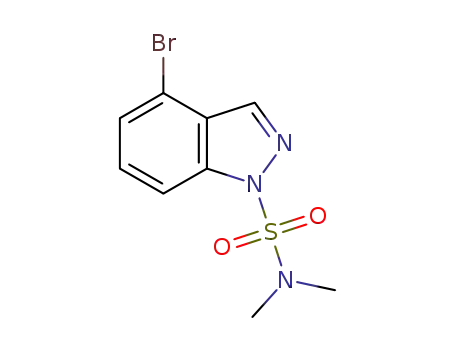 4-bromo-N,N-dimethyl-1H-indazole-1-sulfonamide