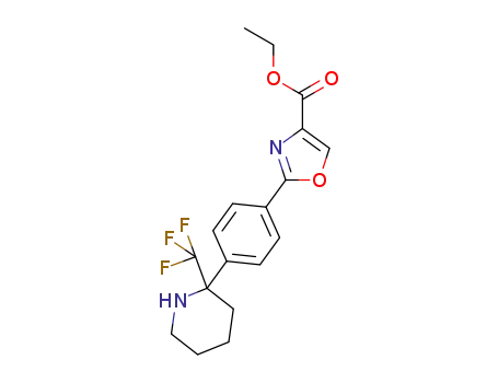 ethyl 2-(4-(2-(trifluoromethyl)piperidin-2-yl)phenyl)oxazole-4-carboxylate