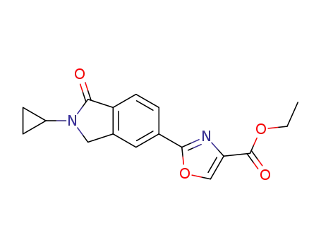 ethyl 2-(2-cyclopropyl-1-oxoisoindolin-5-yl)oxazole-4-carboxylate