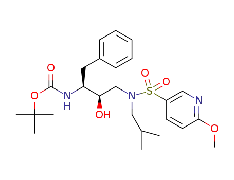 tert-butyl ((2S,3R)-3-hydroxy-4-((N-isobutyl-6-methoxypyridine)-3-sulfonamido)-1-phenylbutan-2-yl)carbamate