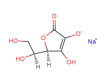 Molecular Structure of 134-03-2 (Sodium ascorbate)