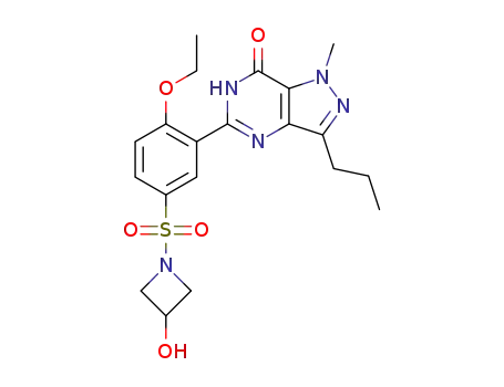5-(2- ethoxy-5-((3-hydroxyazetidin-1-yl)sulfonyl)phenyl)-1-methyl-3-propyl-1,6-dihydro-7H-pyrazolo[4,3-d]pyrimidin-7-one