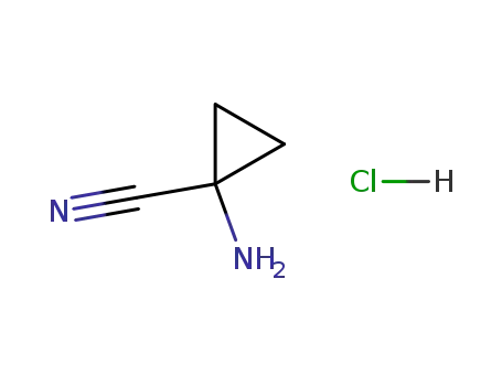 Molecular Structure of 127946-77-4 (1-Amino-1-cyclopropanecarbonitrile hydrochloride)