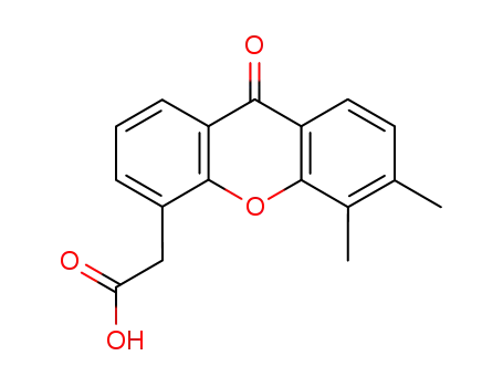 Molecular Structure of 117570-53-3 (5,6-Dimethylxantheonone-4-acetic acid)