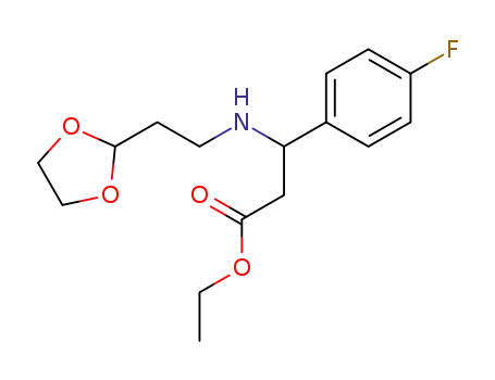 ethyl α-<<2-(1,3-dioxolan-2-yl)ethyl>amino>-4-fluorobenzeneacetate