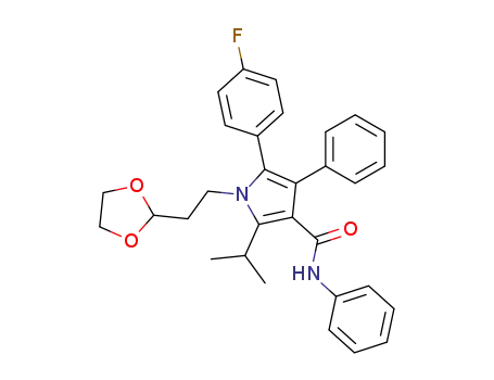 1-<2-(1,3-dioxolan-2-yl)ethyl>-5-(4-fluorophenyl)-2-(1-methylethyl)-N,4-diphenyl-1H-pyrrole-3-carboxamide
