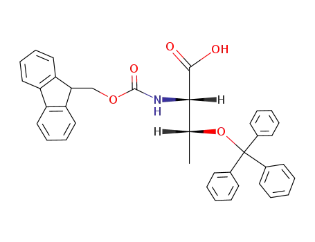 Molecular Structure of 133180-01-5 (Fmoc-O-trityl-L-threonine)