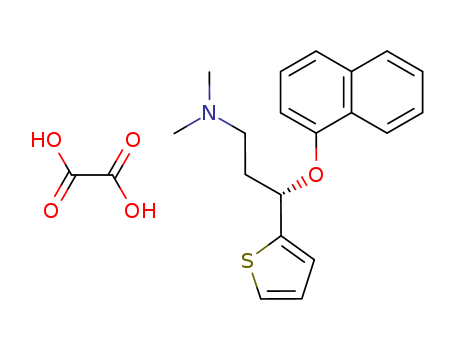 S-(+)-N,N-Dimethyl-3-(1-naphthoxy)-3-(2-thienyl)-1-propylamine oxalate(132335-47-8)