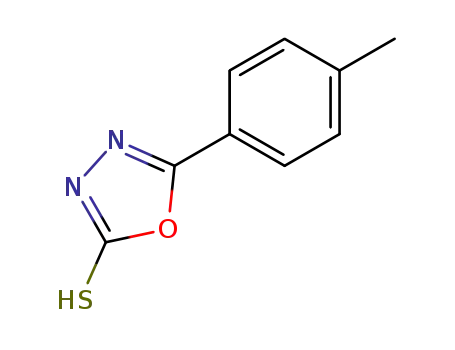 Molecular Structure of 31130-15-1 (5-(4-METHYLPHENYL)-1 3 4-OXADIAZOLE-2-&)