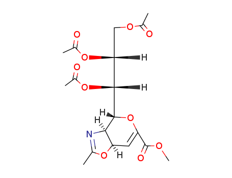 (3aR,4R,7aR)-3a,7a-Dihydro-2-methyl-4-[(1S,2R)-1,2,3-tris(acetyloxy)propyl]-4H-pyrano[3,4-d]oxazole-6-carboxylic Acid Methyl Ester