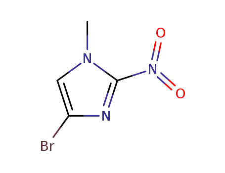 Molecular Structure of 121816-79-3 (4-bromo-1-methy-2-nitro-1H-imidazole)