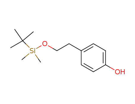 Molecular Structure of 96013-76-2 (Phenol, 4-[2-[[(1,1-dimethylethyl)dimethylsilyl]oxy]ethyl]-)