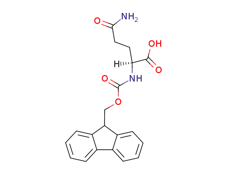 Molecular Structure of 71989-20-3 (Nalpha-FMOC-L-Glutamine)