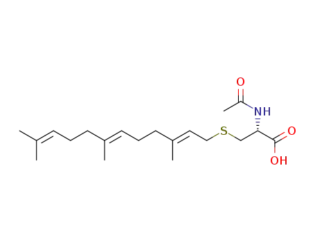 Molecular Structure of 135304-07-3 (N-Acetyl-S-trans,trans-farnesyl-L-cysteine)