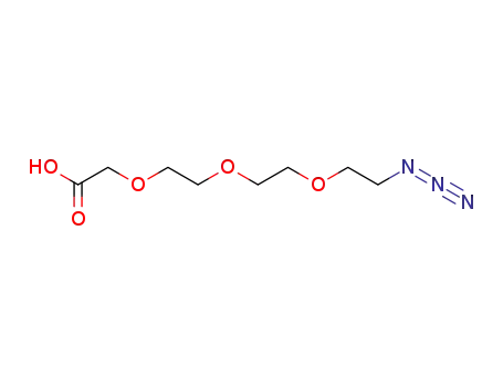 Molecular Structure of 172531-37-2 (11-Azido-3,6,9-trioxaundecanoic Acid)