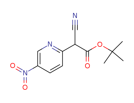 tert-butyl 2-cyano-2-(5-nitropyridin-2-yl)acetate