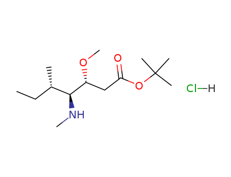 (3R,4S,5S)-tert-butyl 3-Methoxy-5-Methyl-4-(MethylaMino)heptanoate hydroc hloride cas no. 120205-48-3 98%