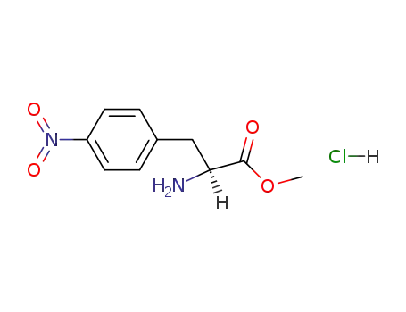 Molecular Structure of 17193-40-7 (L-4-Nitrophenylalanine methyl ester hydrochloride)