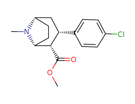 8-Azabicyclo[3.2.1]octane-2-carboxylicacid, 3-(4-chlorophenyl)-8-methyl-, methyl ester, (1R,2S,3S,5S)-