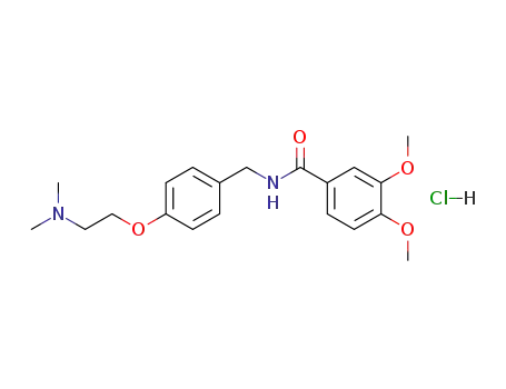 N-<4-<2-(dimethylamino)ethoxy>benzyl>-3,4-dimethoxybenzamide hydrochloride