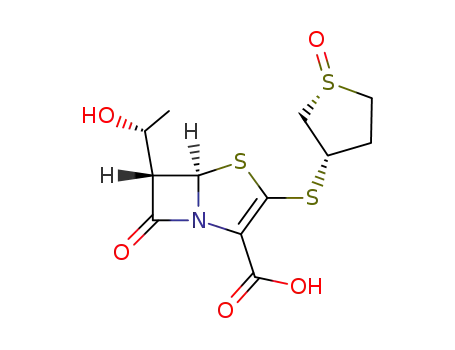 (3S)-3-({(5R, 6S)-2-carboxy-6-[(1R)-1-hydroxyethyl]-7-oxo-4-thia-1-azabicyclo[3.2.0]hept-2-en-3-yl}sulfanyl)tetrahydrothiophenium-1-olate