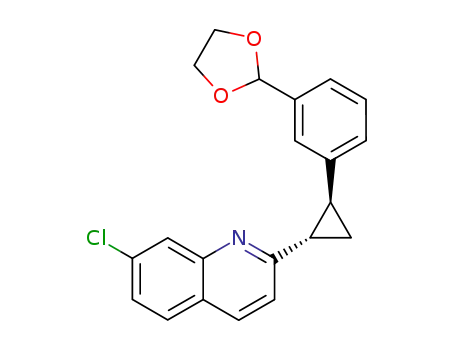 trans-2-<3-<2-(7-chloro-2-quinolinyl)cyclopropyl>phenyl>-1,3-dioxolane