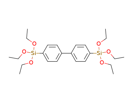 123640-93-7,4 4'-BIS(TRIETHOXYSILYL)-1 1'-BIPHENYL,Silane,[1,1'-biphenyl]-4,4'-diylbis[triethoxy- (9CI);4,4'-Bis(triethoxysilyl)-1,1'-biphenyl; 4,4'-Bis(triethoxysilyl)biphenyl