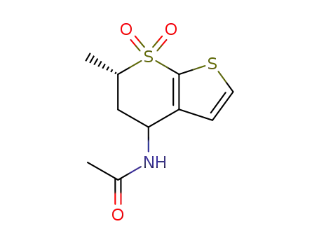 N-(5,6-dihydro-(S)-6-methyl-4H-thieno<2,3-b>thiopyran-4-yl)acetamide 7,7-dioxide