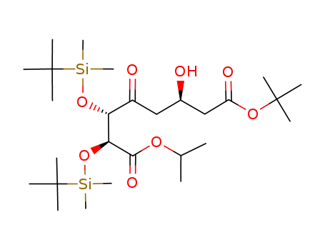 isopropyl (2S,3S,6R)-7-t-butoxycarbonyl-2,3-bis(t-butyldimethylsilyloxy)-6-hydroxy-4-oxoheptanoate
