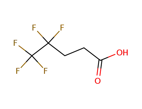 Molecular Structure of 3637-31-8 (2H,2H,3H,3H-Perfluoropentanoic acid)