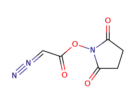 Molecular Structure of 147666-20-4 (2,5-Pyrrolidinedione, 1-[(diazoacetyl)oxy]-)