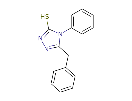 Molecular Structure of 22478-90-6 (5-BENZYL-4-PHENYL-4H-1,2,4-TRIAZOLE-3-THIOL)