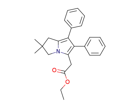 (2,2-Dimethyl-6,7-diphenyl-2,3-dihydro-1H-pyrrolizin-5-yl)-essigsaeureethylester