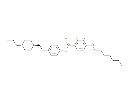 2,3-Difluoro-4-heptyloxy-benzoic acid 4-[2-(4-propyl-cyclohexyl)-ethyl]-phenyl ester