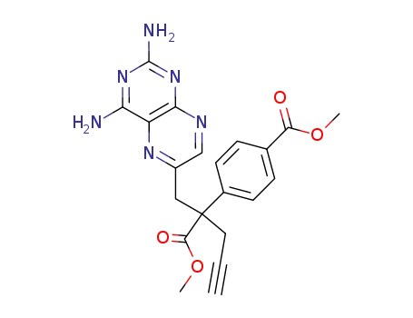 methyl-4-(2-((2,4-diaminopteridin-6-yl)methyl)-1-methoxy-1-oxopent-4-yn-2-yl)benzoate