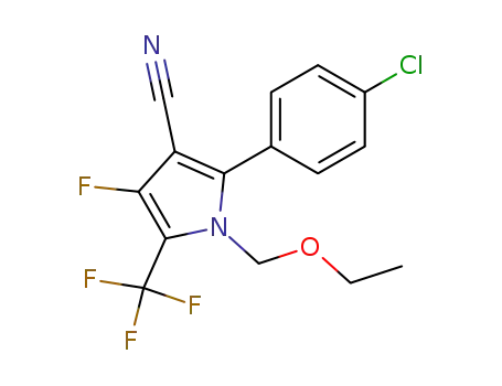 2-(4-chlorophenyl)-1-(ethoxymethyl)-4-fluoro-5-(trifluoromethyl)pyrrole-3-carbonitrile