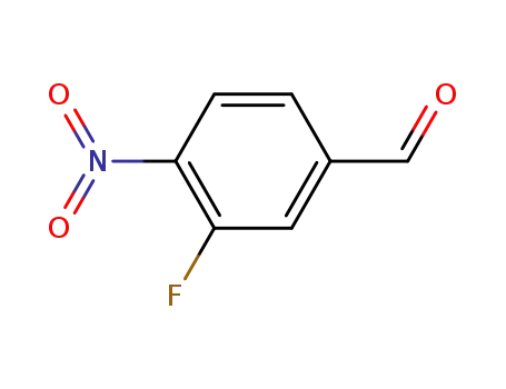 Molecular Structure of 160538-51-2 (3-FLUORO-4-NITRO-BENZALDEHYDE)