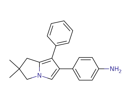 4-(6,6-Dimethyl-1-phenyl-6,7-dihydro-5H-pyrrolizin-2-yl)-phenylamine