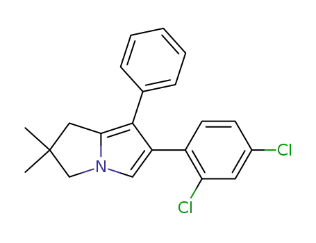 6-(2,4-Dichloro-phenyl)-2,2-dimethyl-7-phenyl-2,3-dihydro-1H-pyrrolizine