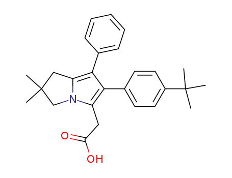 2-(6-(4-tert-butylphenyl)-2,2-dimethyl-7-phenyl-2,3-dihydro-1H-pyrrolizin-5-yl)acetic acid