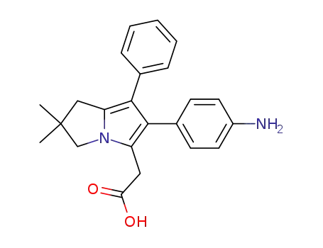 [2-(4-Amino-phenyl)-6,6-dimethyl-1-phenyl-6,7-dihydro-5H-pyrrolizin-3-yl]-acetic acid