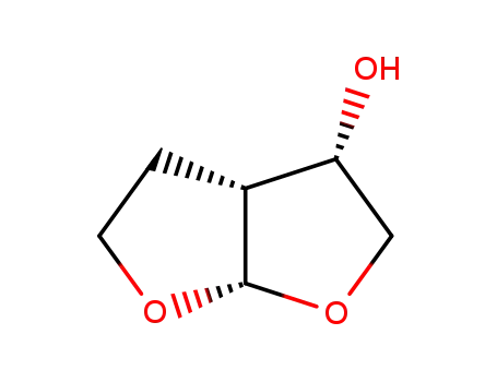 Molecular Structure of 156928-10-8 ((3S,3aR,6aS)-Hexahydrofuro[2,3-b]furan-3-ol)