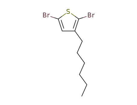Molecular Structure of 116971-11-0 (2,5-Dibromo-3-hexylthiophene)