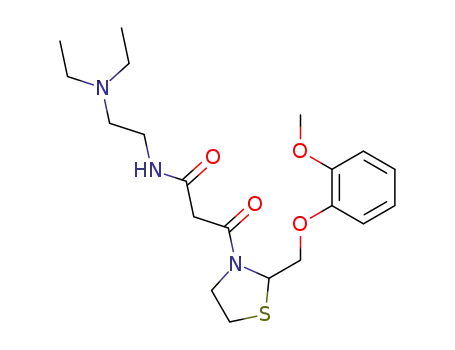 N-(2-Diethylamino-ethyl)-3-[2-(2-methoxy-phenoxymethyl)-thiazolidin-3-yl]-3-oxo-propionamide