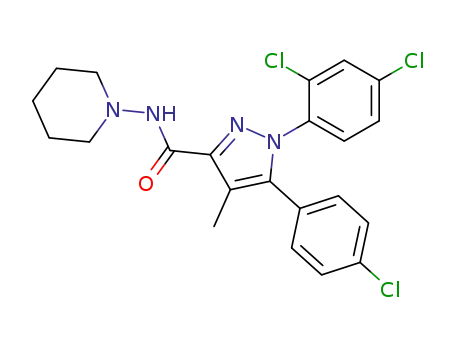 Molecular Structure of 168273-06-1 (Rimonabant)
