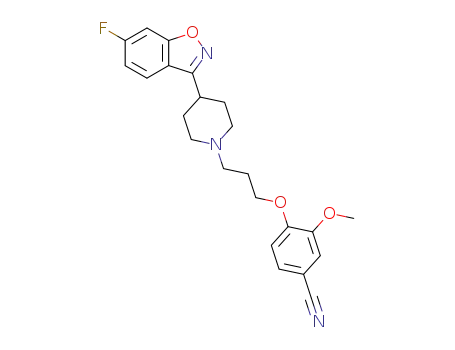 4-[3-[4-(6-Fluoro-1,2-benzisoxazol-3-yl)-1-piperidinyl]propoxy]-3-methoxy-benzonitrile