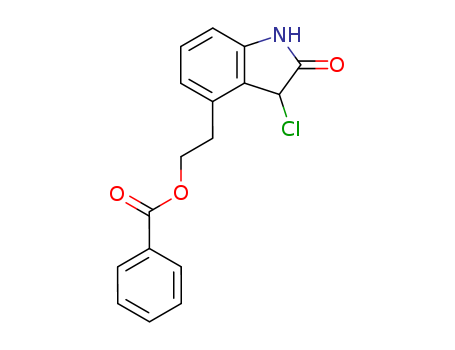 4-[2-(benzoyloxy)ethyl]-3-chloro-1,3-dihydro-2H-indol-2-one