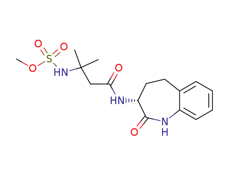 [1,1-Dimethyl-2-((R)-2-oxo-2,3,4,5-tetrahydro-1H-benzo[b]azepin-3-ylcarbamoyl)-ethyl]-sulfamic acid methyl ester