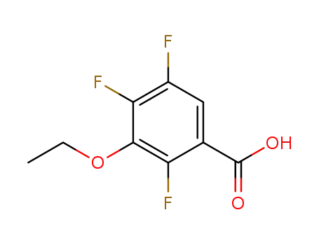 Molecular Structure of 169507-61-3 (2,4,5-TRIFLUORO-3-ETHOXY BENZOIC ACID)