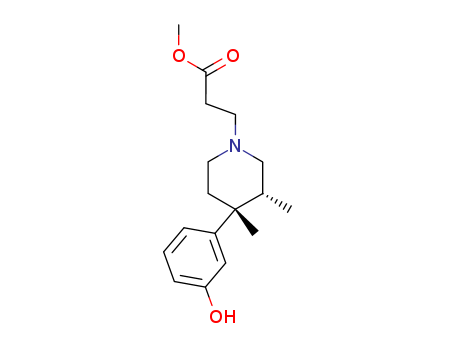methyl (3R,4R)-4-(3-hydroxyphenyl)-3,4-dimethyl-1-piperidinepropanoate